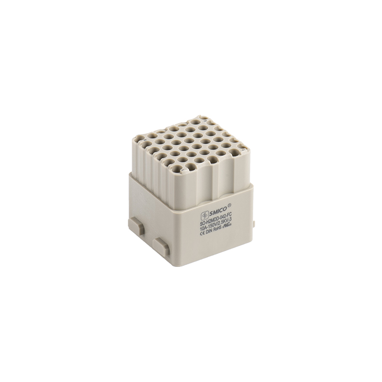 Han H2MDD Heavy Duty Electrical Connector High Contact Density 42 Pin