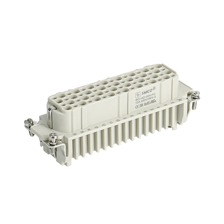 64 Pin Heavy Duty Connector,Waterproof Industrial Rectangular Connectors