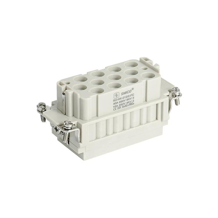 6 plus 36 Pin Heavy Duty Wire Connector 40A/10A With Crimp Terminal Inserts