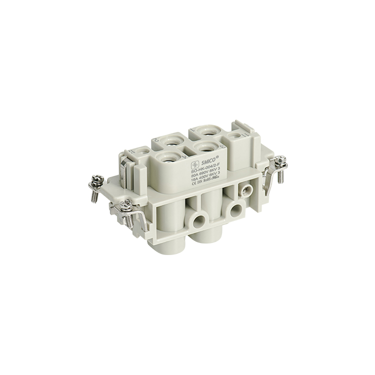 industrial connector Heavy Duty Wire Connector HK-004/0 combination insert 830V/400V 80A/16A