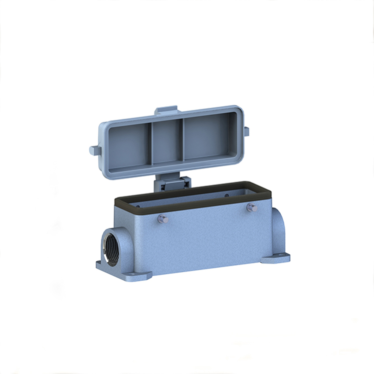 Surface mounted housings side entry with thermo-plastic cover
